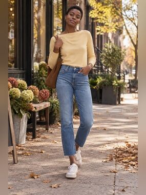 Everlane Original Cheeky Jean - Crop Raw Hem - Size 27